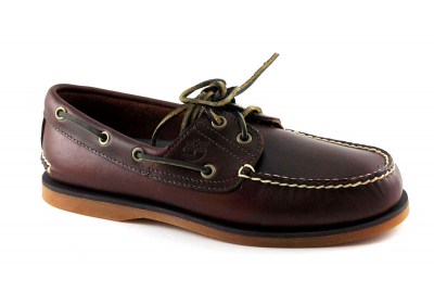 TIMBERLAND 25077 brown rootbeer classic boat scarpe uomo mocassini lacci