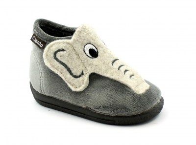 CIENTA 132045 gris plomo grigio scarpe bambino pantofole con strappo profumate