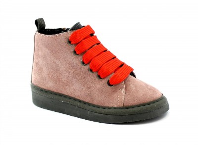 WAVE 9001 crosta rosa antico sneakers polacchino bambina lacci zip laterale