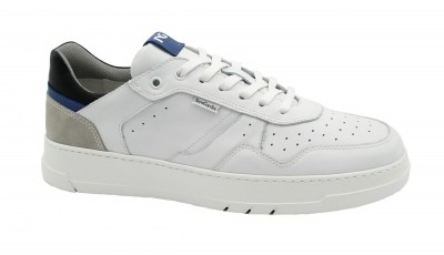 NERO GIARDINI E202420 bianco scarpe uomo sneaker sportive lacci pelle