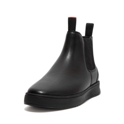 FitFlop MARGEN LEATHER CHELSEA BOOTS ALL BLACK
