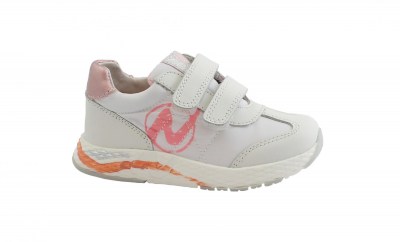 NATURINO JESKO 15885 white pink bianco 27/32 scarpe bambina strappi sneakers