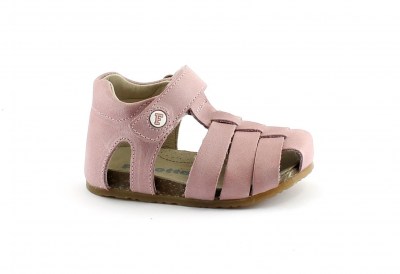 FALCOTTO ALBY 0736 pink rosa scarpe sandalo bambina tallone punta chiusa pelle strappo