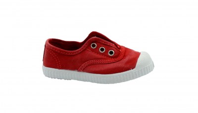 CIENTA 70997 02 22/34 rojo rosso scarpe bambina elastico tessuto slip on profumata