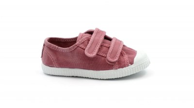 CIENTA 78777 28/36  rosa esp scarpe bambina strappi tessuto cotone profumate