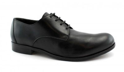 J.P. DAVID 34804 nero scarpe uomo pelle derby liscia elegante made in Italy