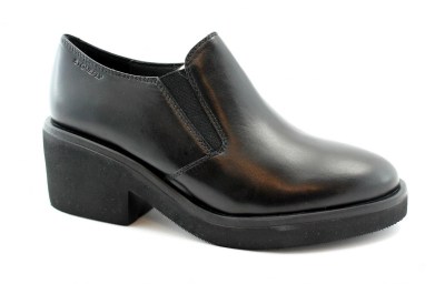 STONEFLY 213024 nero scarpe donna tacco pelle elastici