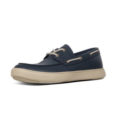 FitFlop LAWRENCE BOAT SHOES MIDNIGHT NAVY CO