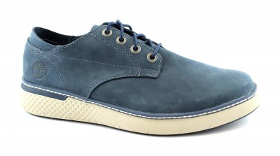 TIMBERLAND A264S CROSS MARK OXFORD dark blue blu scarpe uomo sneakers pelle lacci