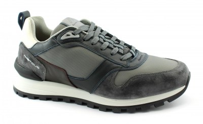 AMBITIOUS 11083-1607 dark grey scarpe uomo sneakers lacci pelle