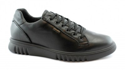 IGI&CO 6110355 nero scarpe uomo sneakers lacci pelle gore-tex